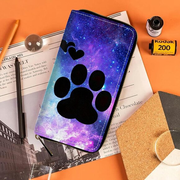 Women's RFID Blocking Leather Wallet with Large Capacity, Slim Bifold Clutch in - Picture 6 of 7